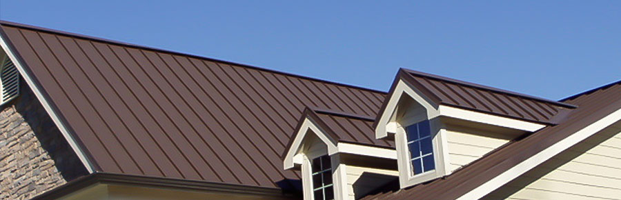 Roofing photo showing a metal roof installation.